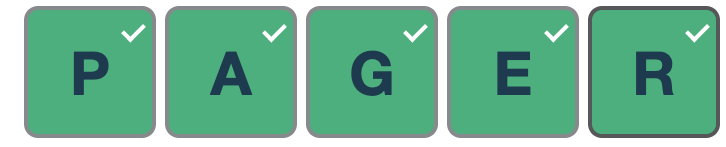 PAGER: all five green